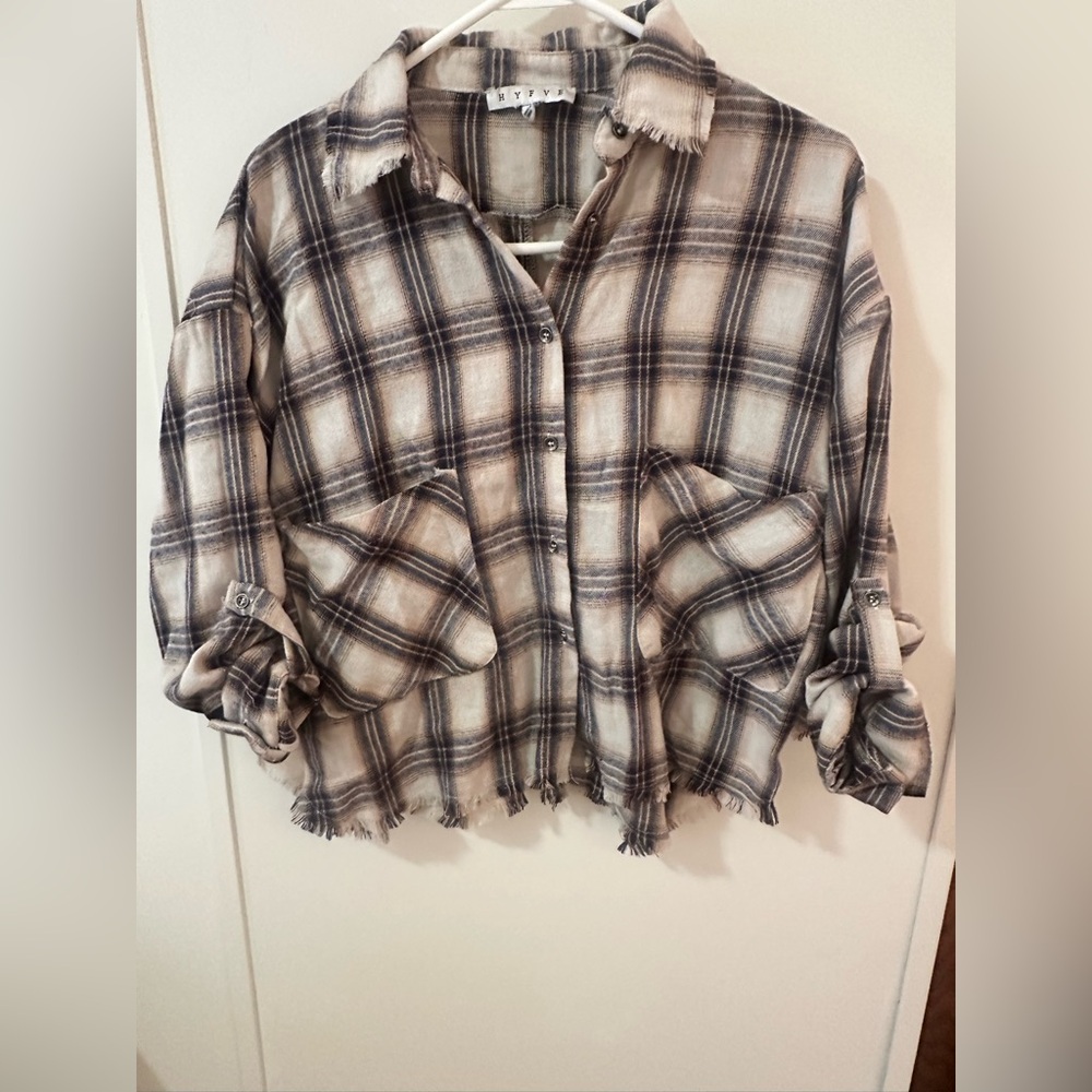 HYFVE cropped flannel